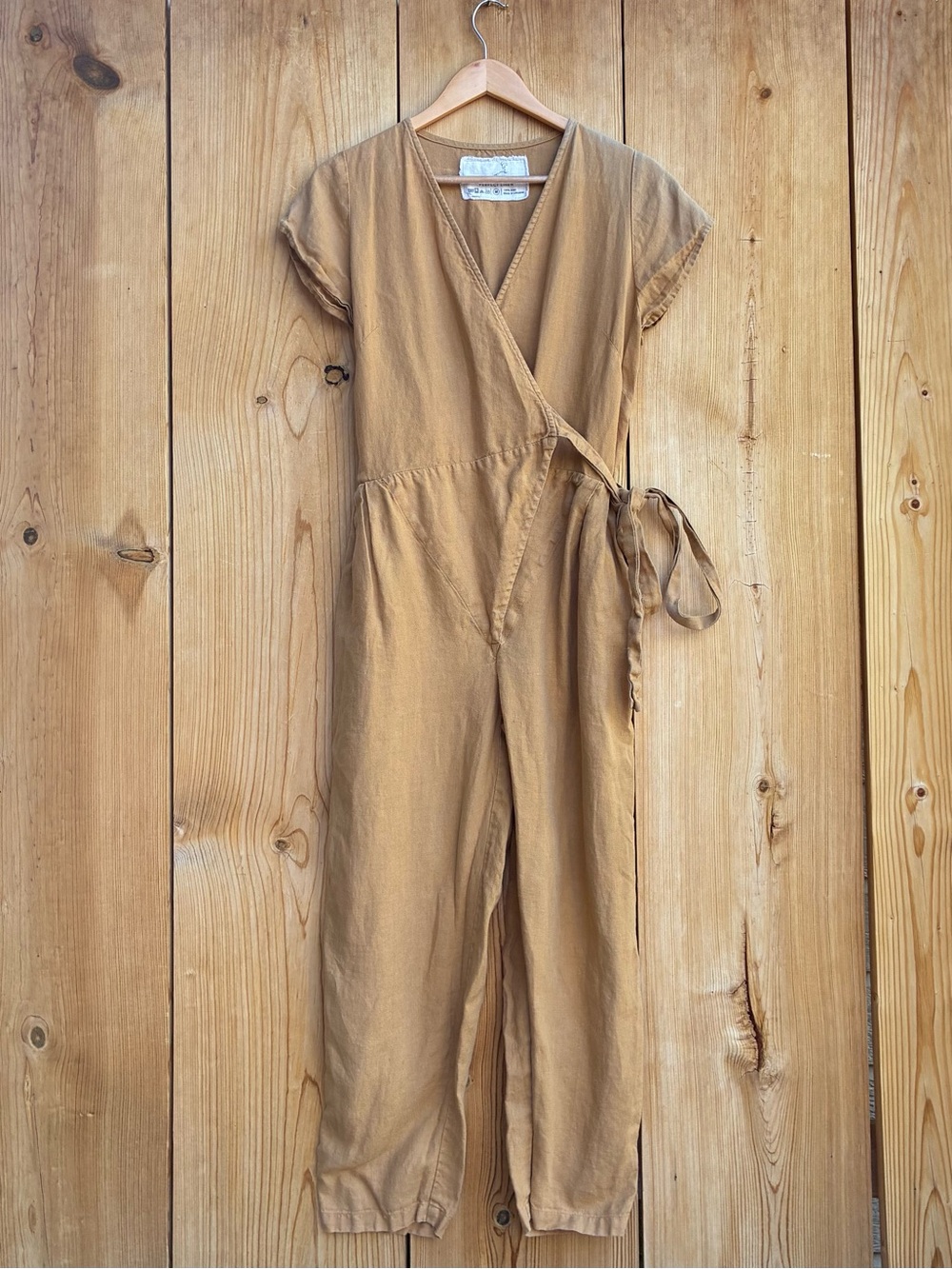 Not Perfect Linen Jumpsuit Sz Medium